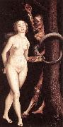 BALDUNG GRIEN, Hans Eve, the Serpent, and Death oil painting artist